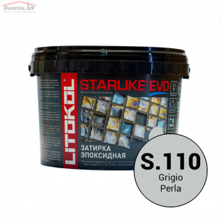 Фуга для плитки Litokol Starlike Evo S.110 Grigio Perla (2,5 кг)